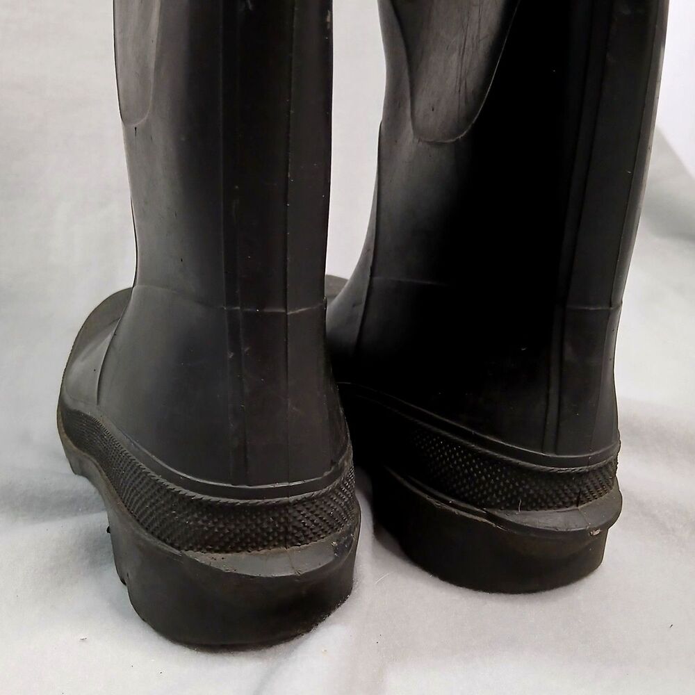 Mighty Tough Rubber Work Boots Reinforced Toe USA Black Knee High Mens sz: 5 - Picture 4 of 7